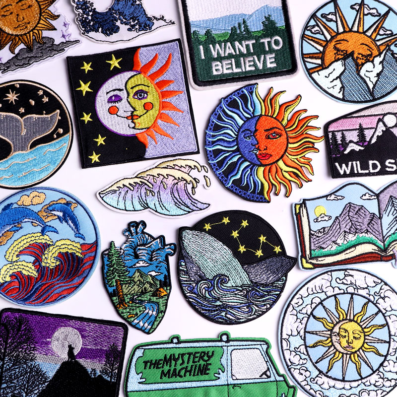 Outdoor Adventures Clothing - Outdoor Wave Sun Patch Opstrijkbare patches