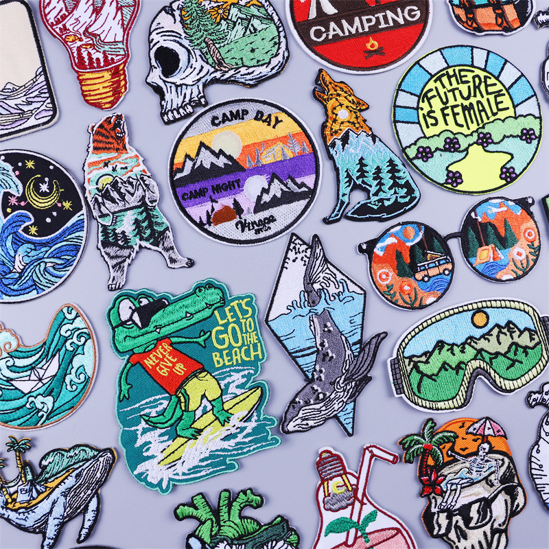 Outdoor Adventure Travel Show - Reizen Surfen Kleding Thermoadhesive Patches Outdoor