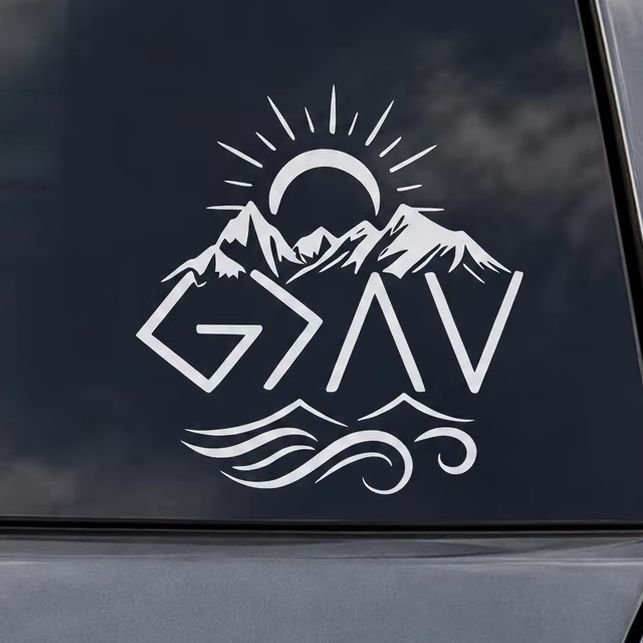 Outdoor Adventure Words - Mountain Peak autostickers waterdichte vinylstickers accessoires
