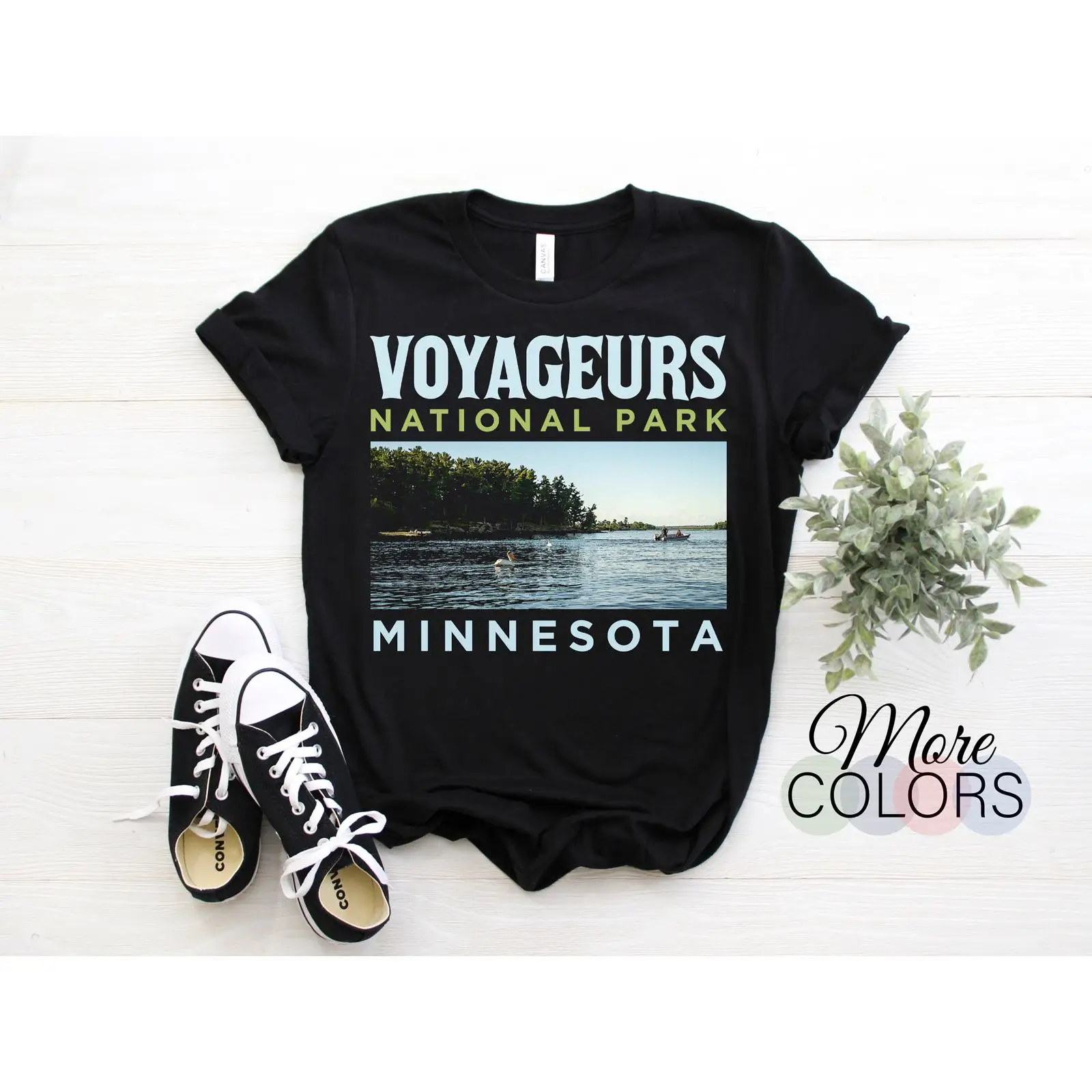 Outdoor Adventure Usa - Voyageurs National Park Minnesota Vintage T-shirt