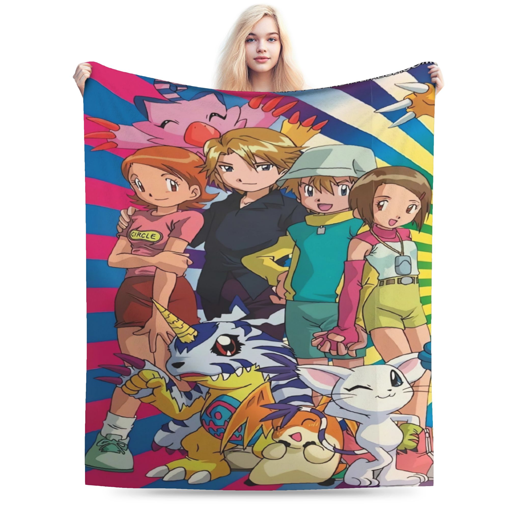 Outdoor Adventure Girl - Digimon Adventure-dekens Kwaliteit Superzacht dekentje Winter