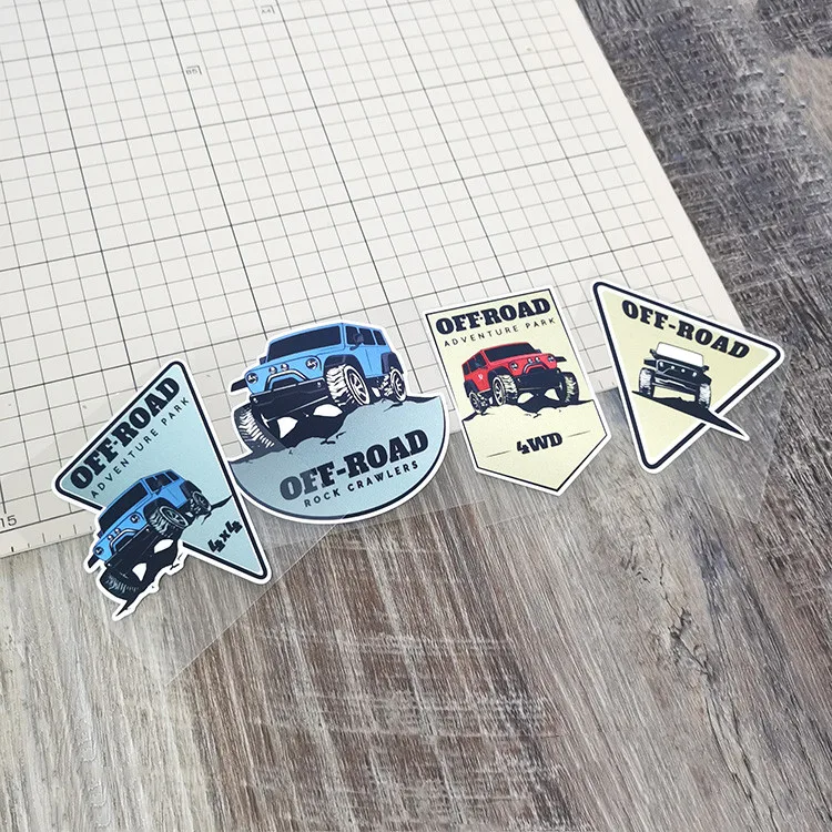 Outdoor Adventure Words - Motorsticker voor buiten 4WD Off Road