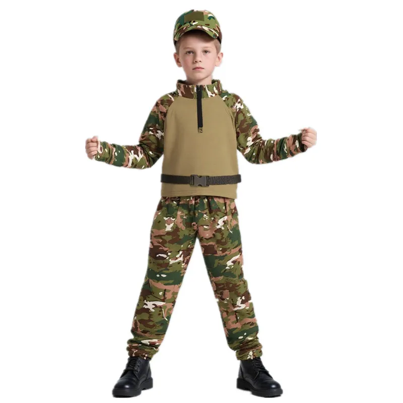 Outdoor Adventures Clothing - Kinderen Volwassenen Camouflage Kikker Outfit Zomerkamp