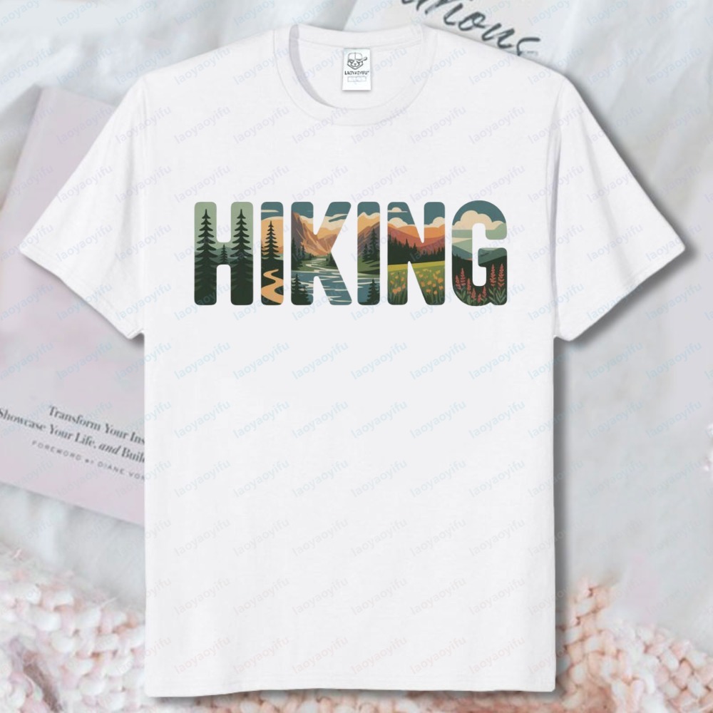 Outdoor Adventures Clothing - Wandelen T-shirts Natuur Landschap Letters Outdoor