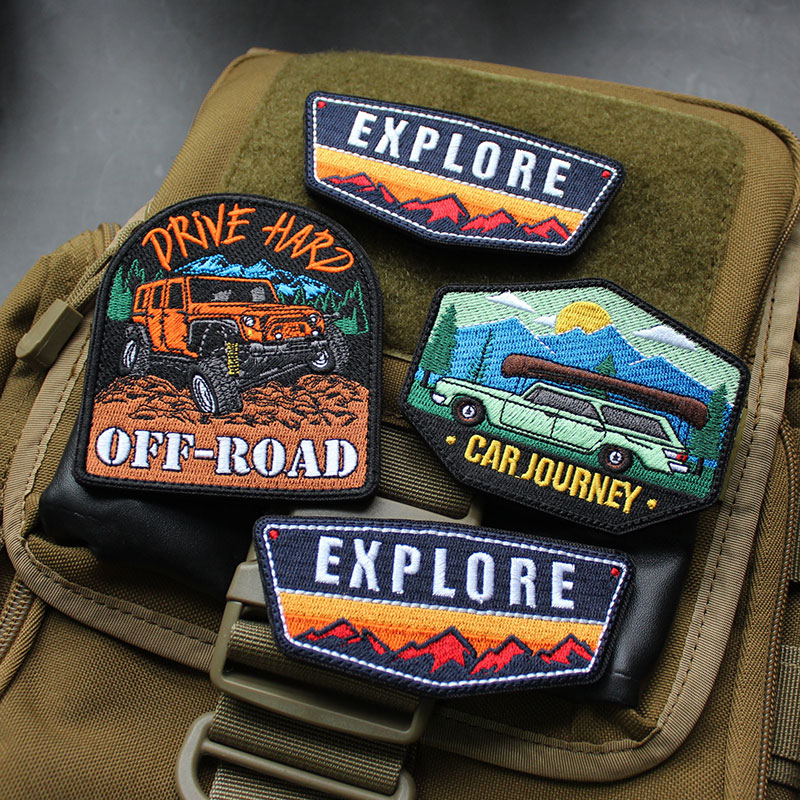 Outdoor Adventures Clothing - Landschap Borduurwerk Patch Off-Road Badge Reizen