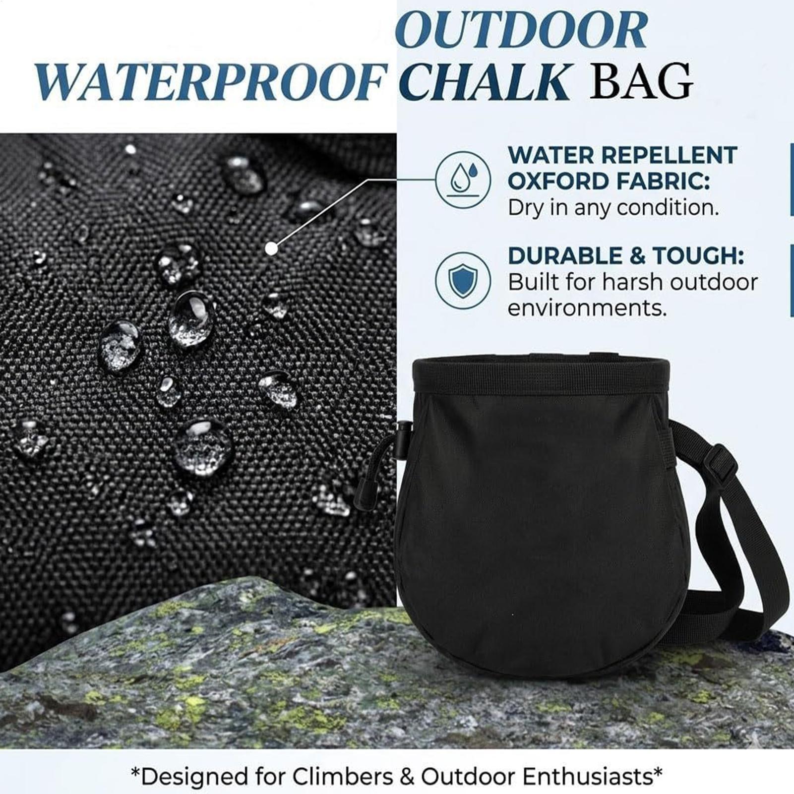 Klimkrijtzak Waterdichte tas m - Chalk Bag Bouldering recensie en prijs
