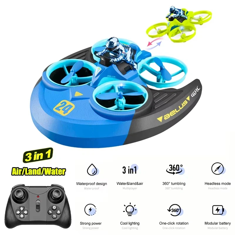 3-in-1 Land Air Zee RC Vliegtu - Outdoor Adventure Toys For Kids recensie en prijs