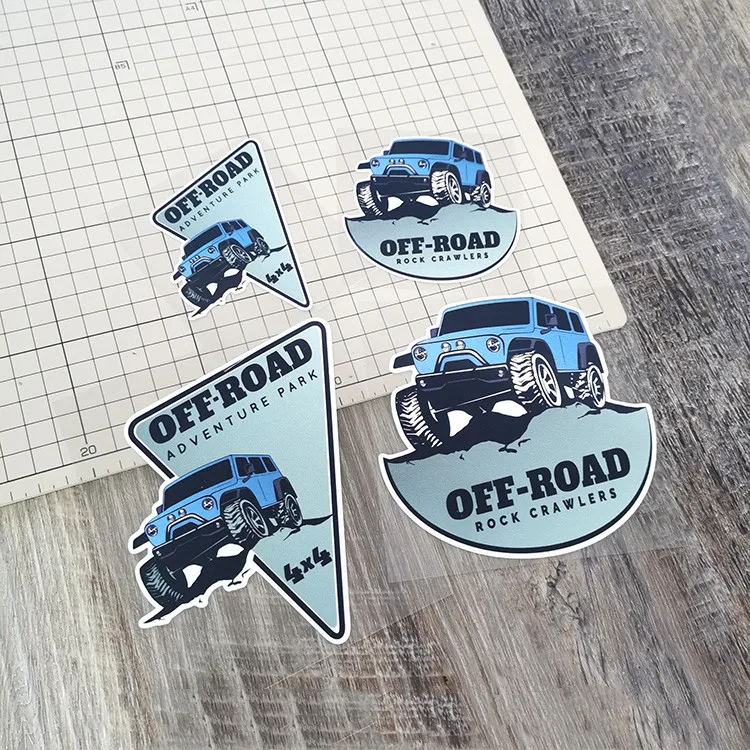 Motorsticker voor buiten 4WD O - Outdoor Adventure Words recensie en prijs