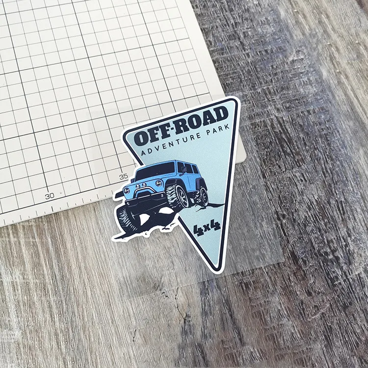Motorsticker voor buiten 4WD O - Outdoor Adventure Words recensie en prijs