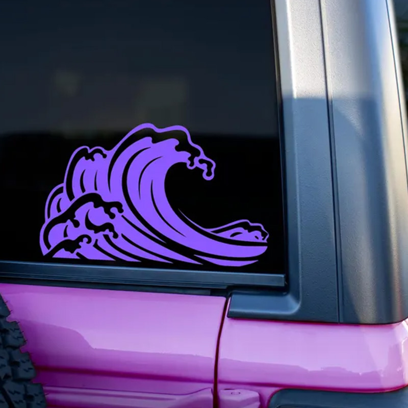Ocean Wave autostickers voor r - Outdoor Adventure Words recensie en prijs