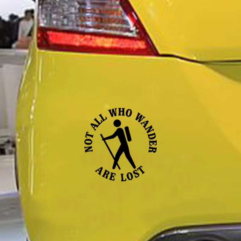 Wandelliefhebbers Vinylsticker - Outdoor Adventure Words recensie en prijs