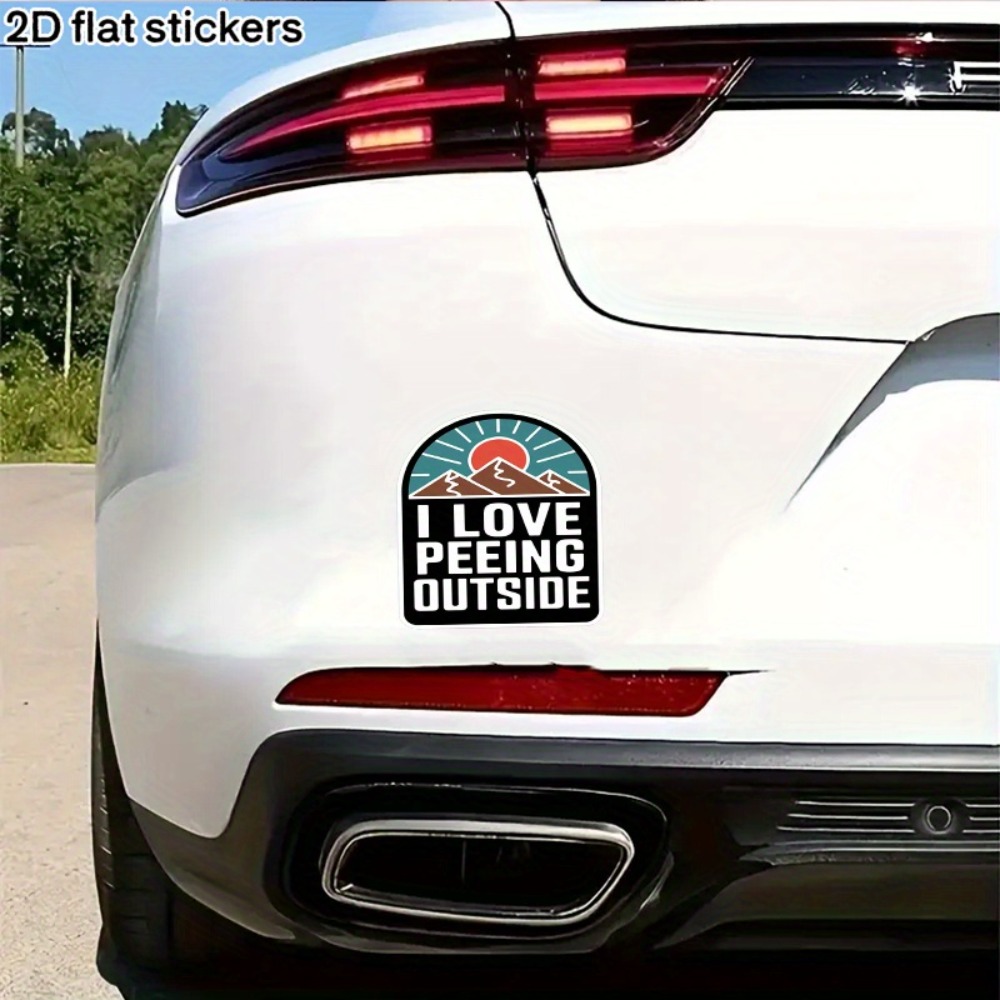 Autostickers met berg- en desi - Outdoor Adventure Words recensie en prijs