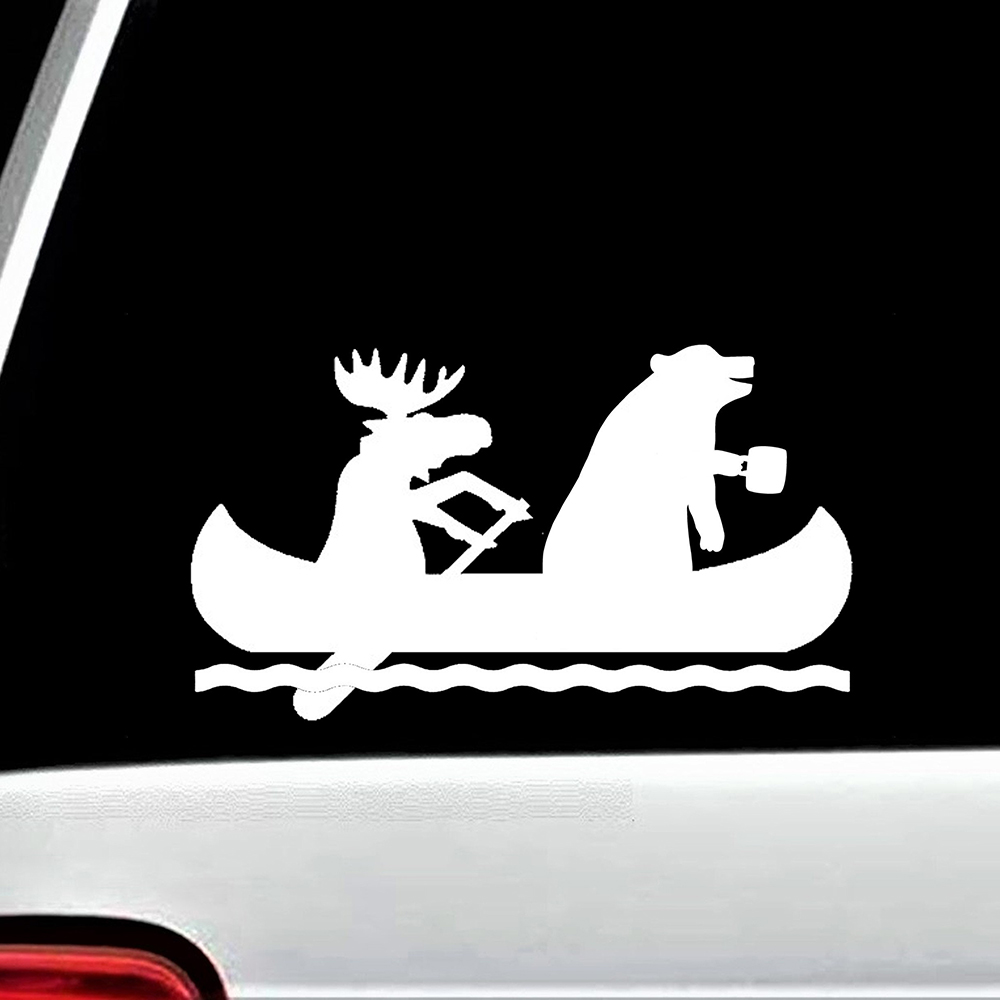 Moose Bear Canoe Camping water - Outdoor Adventure Words recensie en prijs