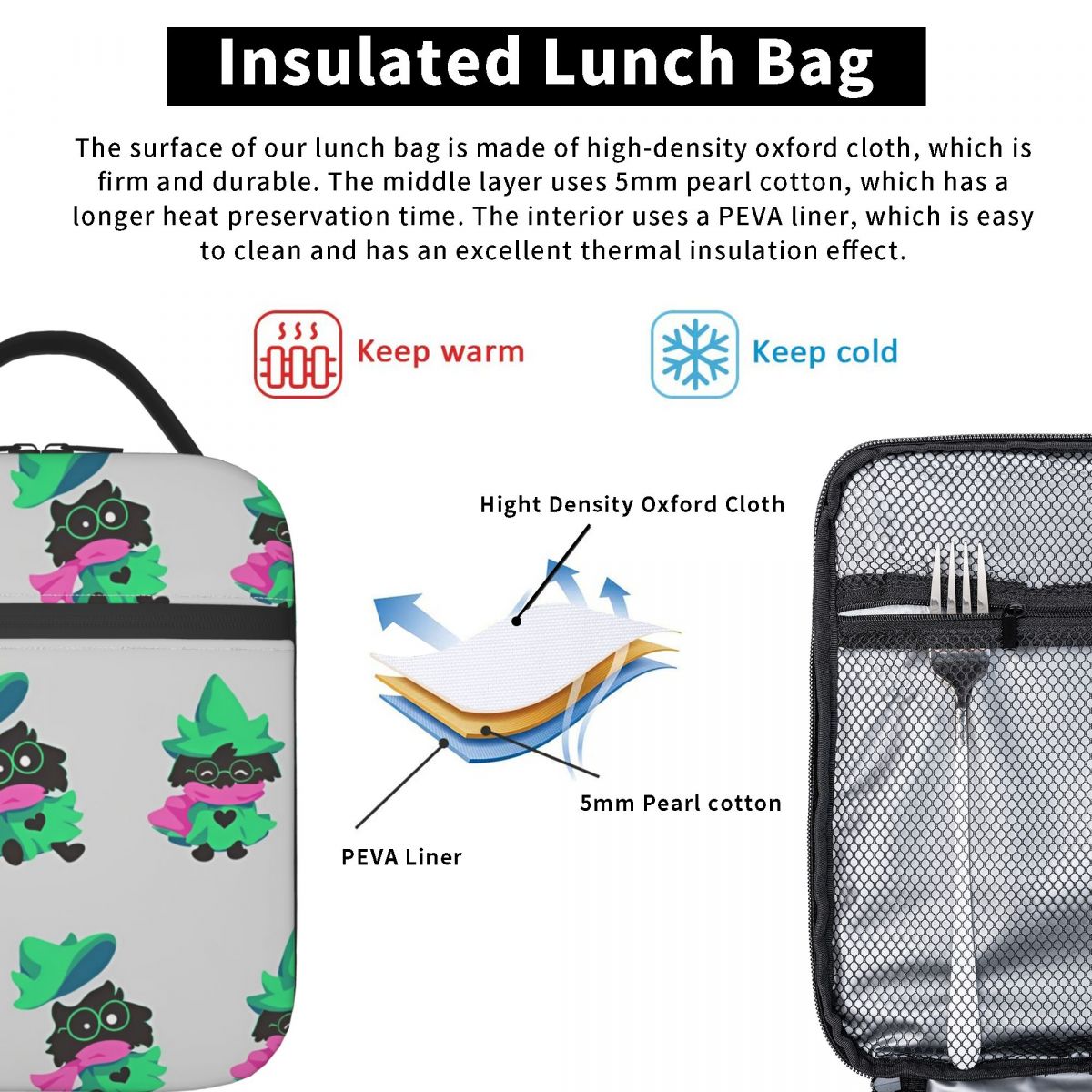 Deltarune geïsoleerde lunchtas - Outdoor Adventure Girl recensie en prijs