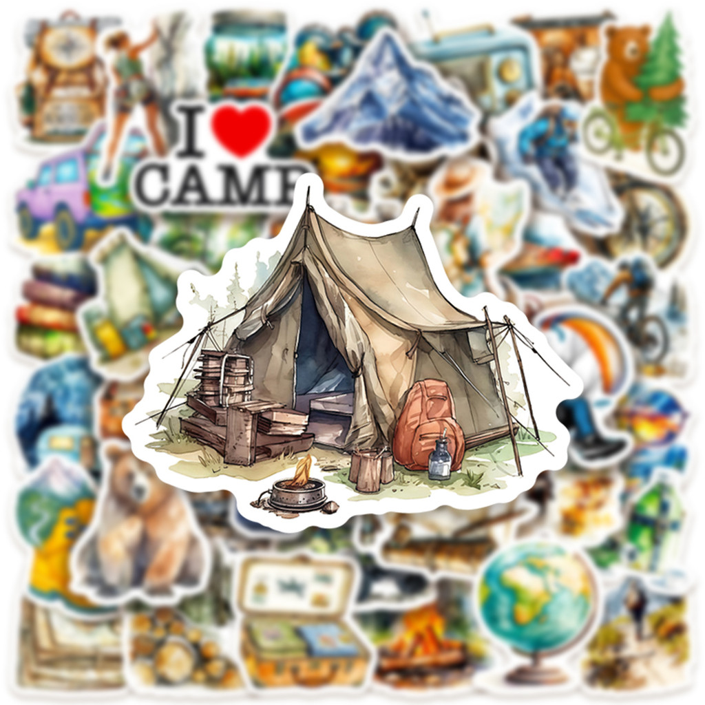 50 STKS Outdoor aquarel campin - Outdoor Adventure Stores recensie en prijs
